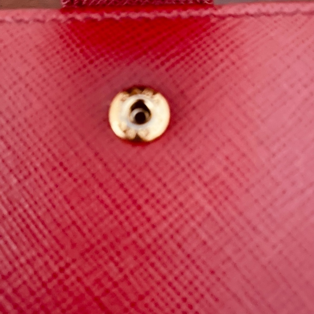 Authentic Prada Red Saffiano Leather Wallet – Luxury Designer Wallet - Picture 8 of 11